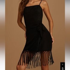 Lulu’s Black fringe dress